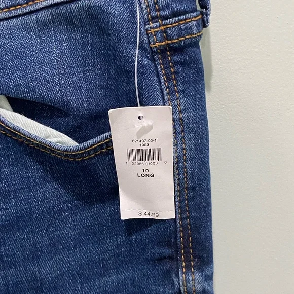 womens size 10 long old navy super skinny ripped jeans - Picture 10 of 11